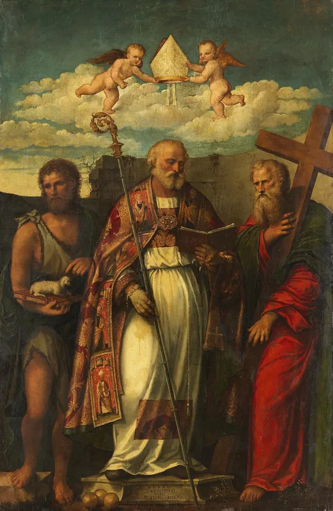 Rocco Marconi, Saint Nicholas of Bari, John the Baptist and Philip