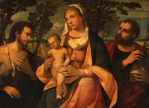 Rocco Marconi, The Virgin with the Blessing Child and St. John the Baptist and Marcus the Evangelist