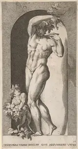 Giovanni Jacopo Caraglio, Bacchus in a Niche