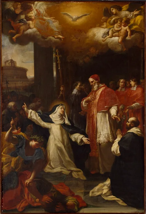 Marco Benefial, St Catherine Trying to persuade the Pope to move from Avignon to Rome