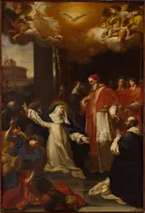 Marco Benefial, St Catherine Trying to persuade the Pope to move from Avignon to Rome