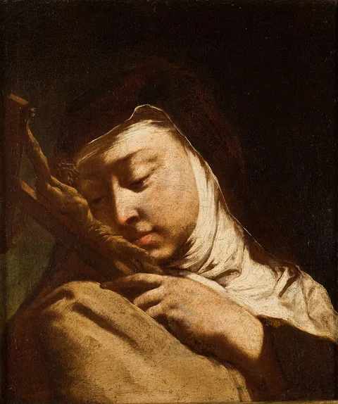 Domenico Maggiotto, Saint Teresa of Ávila Contemplating the Cross