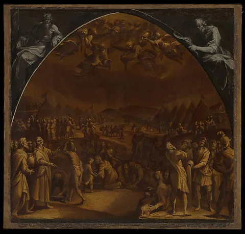 Aurelio Lomi, The Gathering of Manna