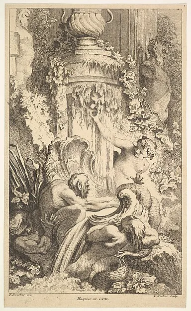 Pierre-Alexandre Aveline, Naiades, Tritons and the Bath of Priap