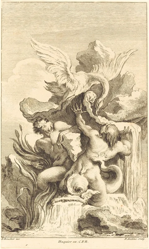 Pierre-Alexandre Aveline, Two Tritons and a Swan