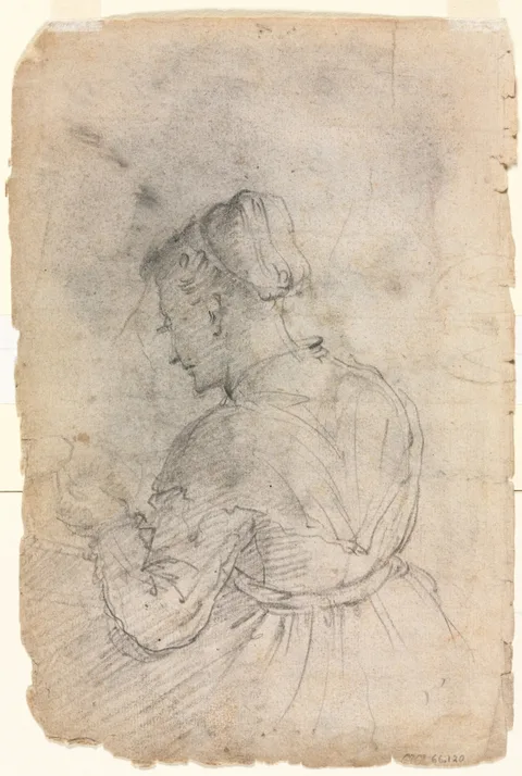 Alessandro Casolani, A Kitchen Maid (verso)