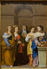 Francesco Guarini, Saints Mary Magdalene, Catherine of Alexandria, Catherine of Siena, Lucy, and Dorothy