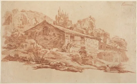Aureliano Milani, Rustic Building among Roman Ruins