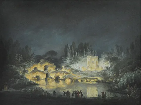 Claude-Louis Châtelet, Illumination of the Belvedere Pavilion