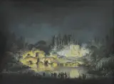Claude-Louis Châtelet, Illumination of the Belvedere Pavilion