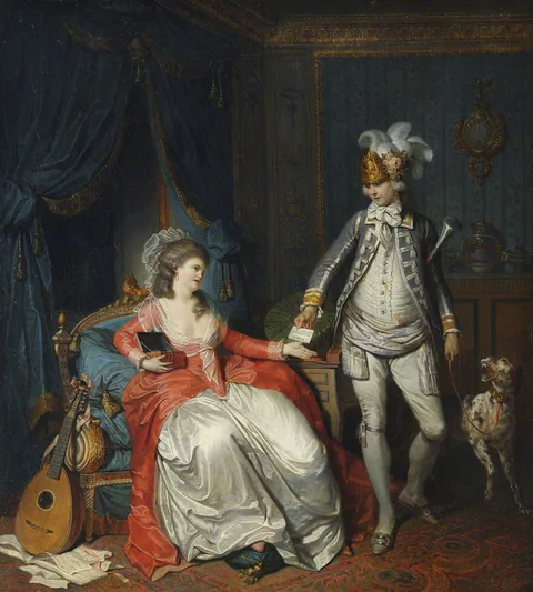 Pierre-Alexandre Wille, Les étrennes de Julie (from Rousseau's La Nouvelle Héloïse)