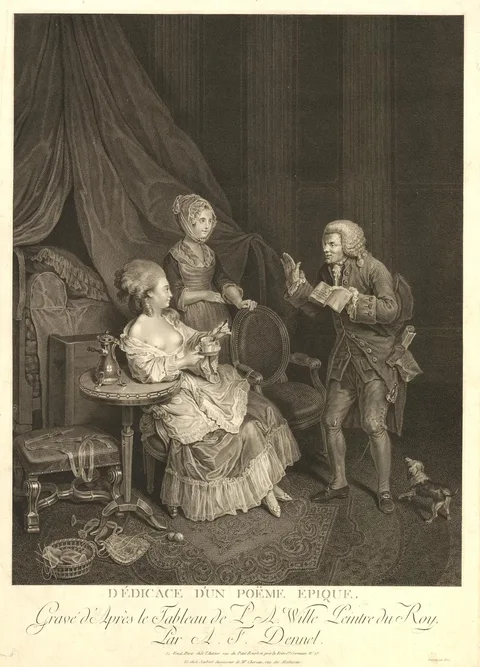 Pierre-Alexandre Wille, Dedication of an Epic Poem