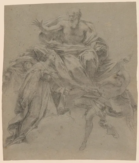 Francesco Mancini, The Immaculate Conception with God the Father and Angels