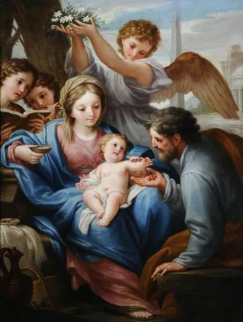 Francesco Mancini, Virgin and Child with St Joseph