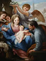 Francesco Mancini, Virgin and Child with St Joseph