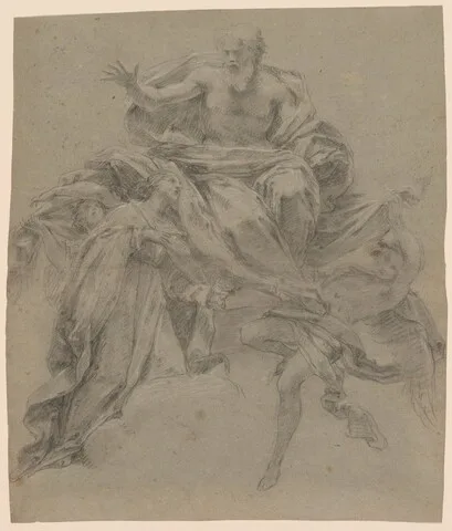Francesco Mancini, The Immaculate Conception with God the Father and Angels