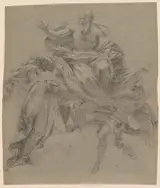 Francesco Mancini, The Immaculate Conception with God the Father and Angels