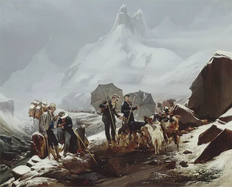 Auguste-Xavier Leprince, Landscape Susten Switzerland