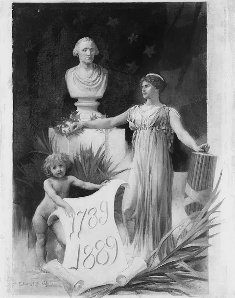 Edwin Blashfield, Design for the Washington Centennial Celebration, Souvenir