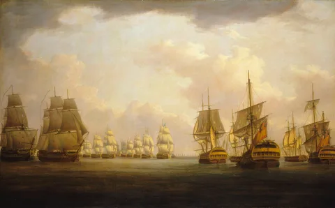William Anderson, Admiral Sir Robert Calder's action off Cape Finisterre, 23 July 1805