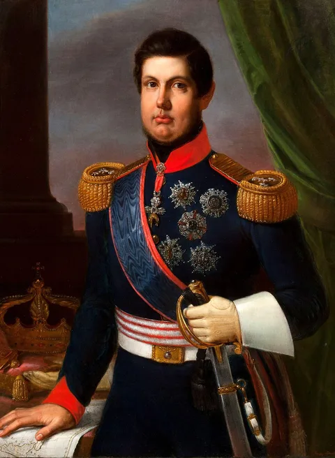 Giuseppe Bonolis, Porträt des Ferdinand II of the Two Sicilies (1810-1859)