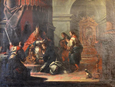 Jacopo Marieschi, The Baptism of St. Daniel by St. Prosdocimus of Padua