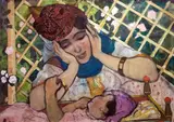 André Suréda, Young woman admiring her child