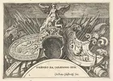 Giovanni Battista Galestruzzi, Plate 1: trophies of Roman arms from decorations above the windows on the second floor of the Palazzo Milesi in Rome