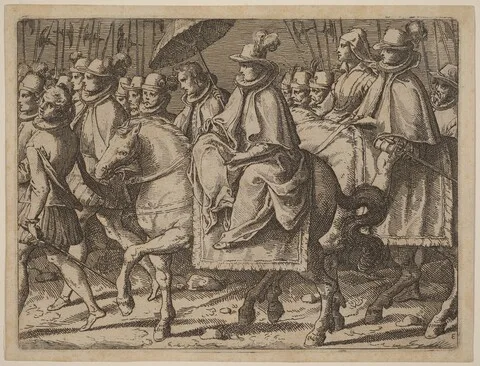 Raffaello Schiaminossi, Margaret of Austria on Horseback