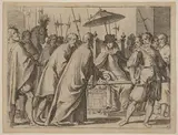 Raffaello Schiaminossi, Margaret of Austria Being Carried in a Chaise