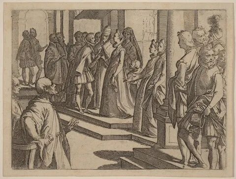 Raffaello Schiaminossi, The Betrothal of Margaret of Austria to Philip III, King of Spain