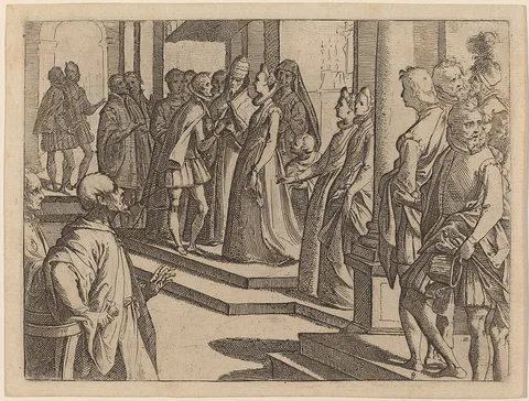 Raffaello Schiaminossi, The Betrothal of Margaret of Austria to Philip III, King of Spain