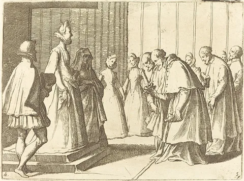 Raffaello Schiaminossi, Margaret of Austria Receiving the Homage of Cardinals and Prelates