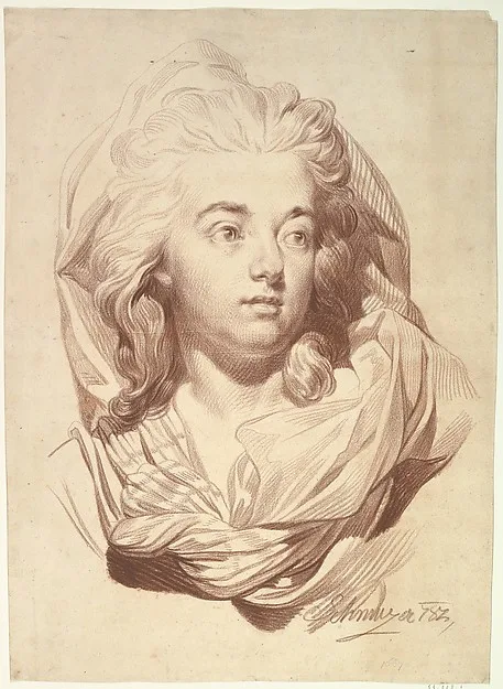 Jakob Matthias Schmutzer, Head of a Woman with a Veil