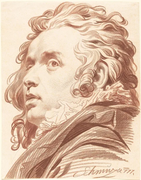 Jakob Matthias Schmutzer, A Young Man with Flowing Hair