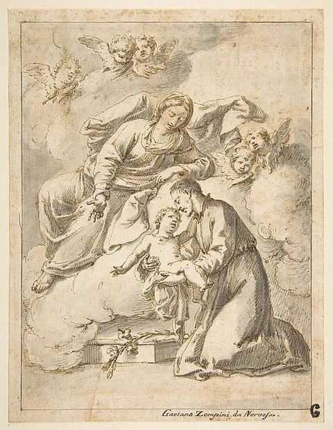 Gaetano Zompini, Saint Cajetan of Thiene Holding the Infant Jesus