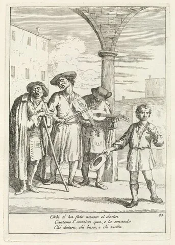 Gaetano Zompini, Fà ballar i Cani (Street Entertainer)