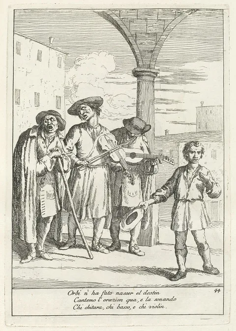 Gaetano Zompini, Fà ballar i Cani (Street Entertainer)