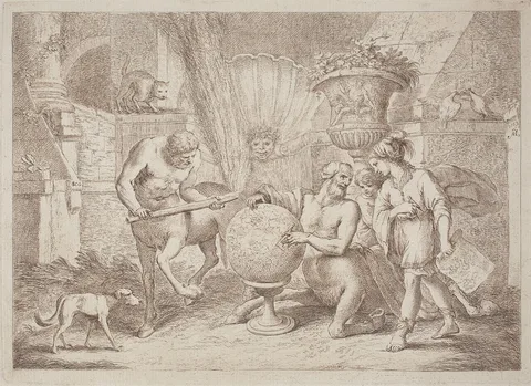 Gaetano Zompini, Chiron Teaches Geography to Achilles