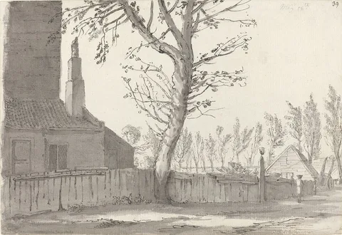 Samuel Hieronymus Grimm, High Street at the Manor House, Marylebone