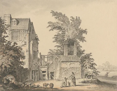 Samuel Hieronymus Grimm, At Mortlake