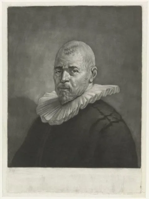 Jan Stolker, Portret van een man met een geplooide kraag