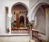 Paul-Albert Girard, Femme dans un intérieur à Alger - Albert Girard