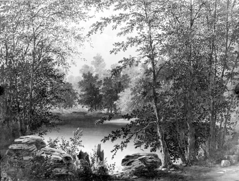 Thomas Addison Richards, On Claverack Creek near Hudson, New York