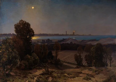 Herbert Hughes-Stanton, The Cemetery, Pas de Calais