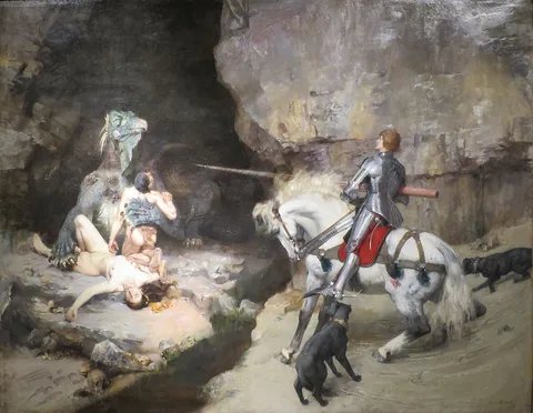 Gustave Surand, St. George and the Dragon (Saint Georges et le monstre)