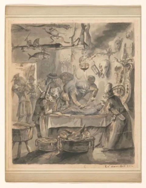 Egbert van Heemskerck II, Dierensatire