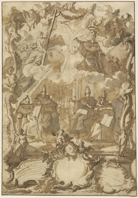 Gottfried Eichler the Younger, A Thesis Design with Doctors of the Church