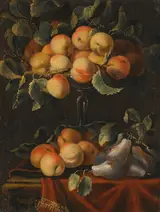 Carlo Manieri, Still Life with Fruit and Glass Tazzas