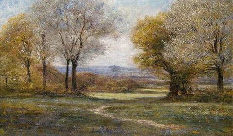 Francis S. Walker, Springtime: Mill Hill Looking towards Harrow
